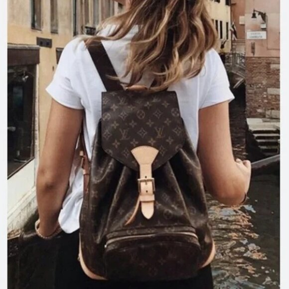 🔥EXTRA LARGE🔥 Authentic Louis Vuitton Montsouris Backpack GM Monogram Bag - Picture 4 of 16